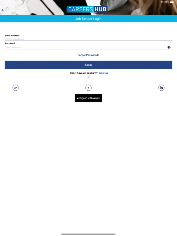 CareersHub Job Portal iPad 应用截图