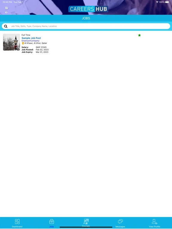 CareersHub Job Portal iPad 应用截图