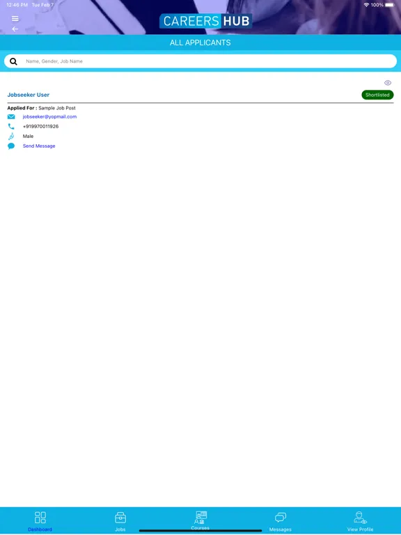 CareersHub Job Portal iPad 应用截图