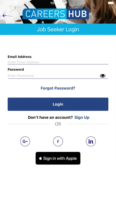CareersHub Job Portal应用截图