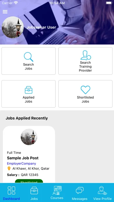 CareersHub Job Portal应用截图
