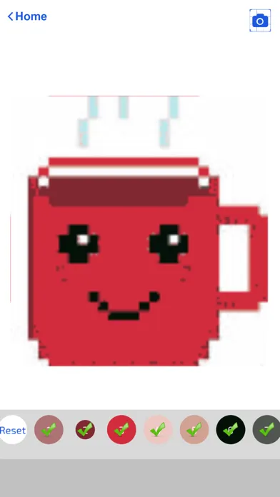 Captures d'écran de No Draw Pixel Art Coloring Box