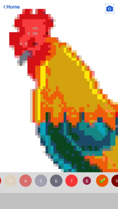 Captures d'écran de No Draw Pixel Art Coloring Box