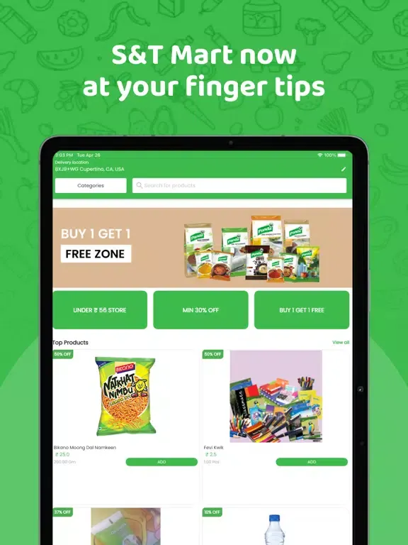 Tangkapan skrin S&T Mart iPad 