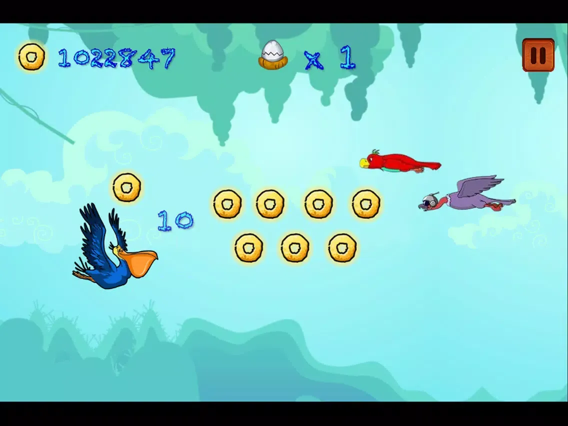 Tangkapan skrin Adventure Zoo Bird Flee iPad 