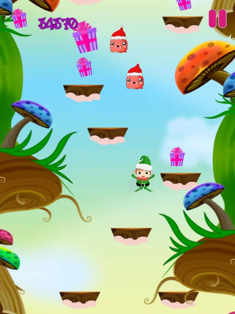 Christmas Elf Mega Holiday Fun Jump for Kid-s iPad 应用截图