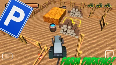 Screenshot di 3D Farm-ing Tractor Park-ing School Drive-r Simulator