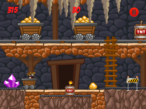 Capturas de tela do Mine Shaft Madness Game - The Gold Rush California Miner Games iPad 