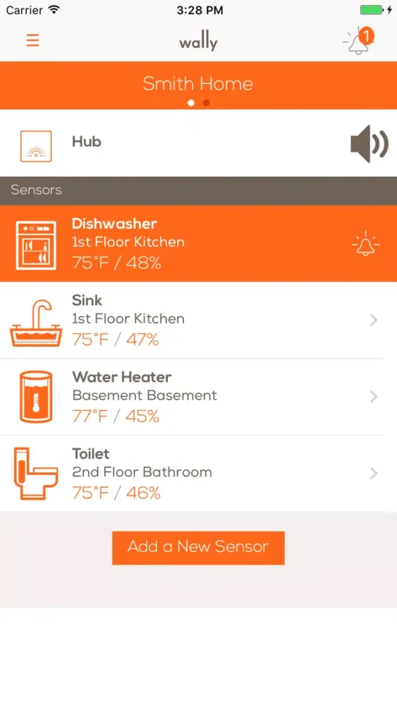 Wally - Home Sensor Network স্ক্রিনশট
