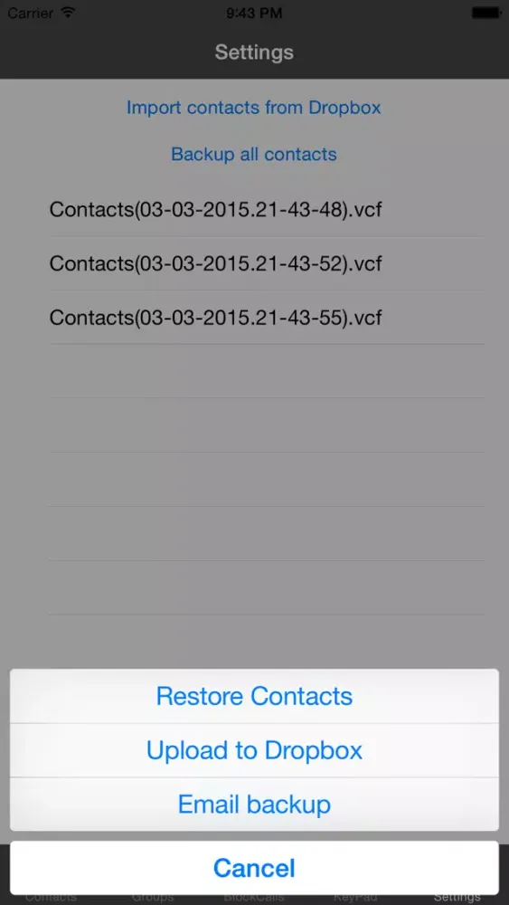 Tangkapan layar XContact - Stop Spam,Block Call & SMS,Backup and Restore Contact
