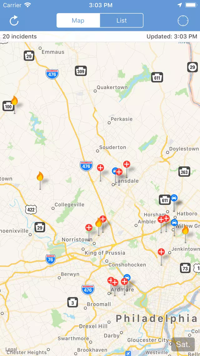 Скриншоты Montgomery County Incidents+