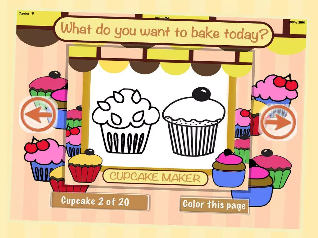 My Cupcake Maker - Free Color Cake Book Saga iPad  Screenshots