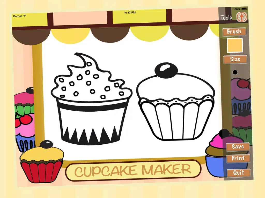 My Cupcake Maker - Free Color Cake Book Saga iPad  Screenshots