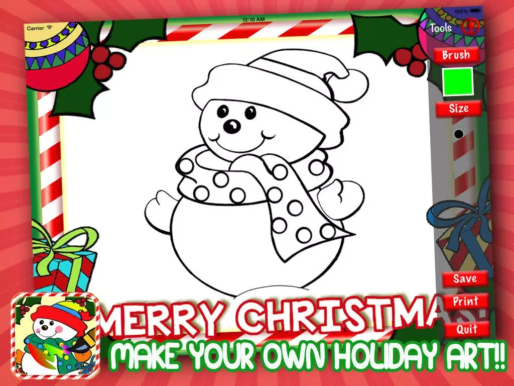 Doodle Holidays - Christmas Color Paint Design Book iPad  স্ক্রিনশট