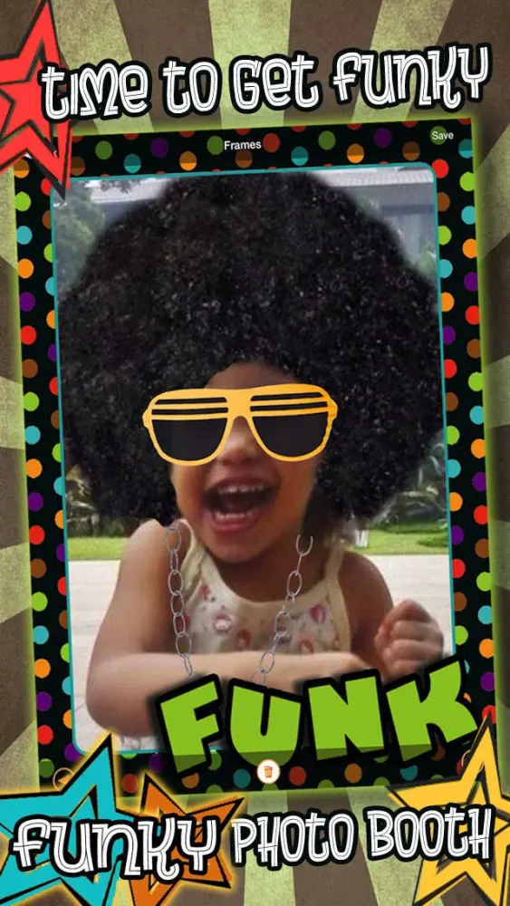 Funkify Photo Booth - FREE Fun Funky Wigs, Stickers, and Frames 스크린샷