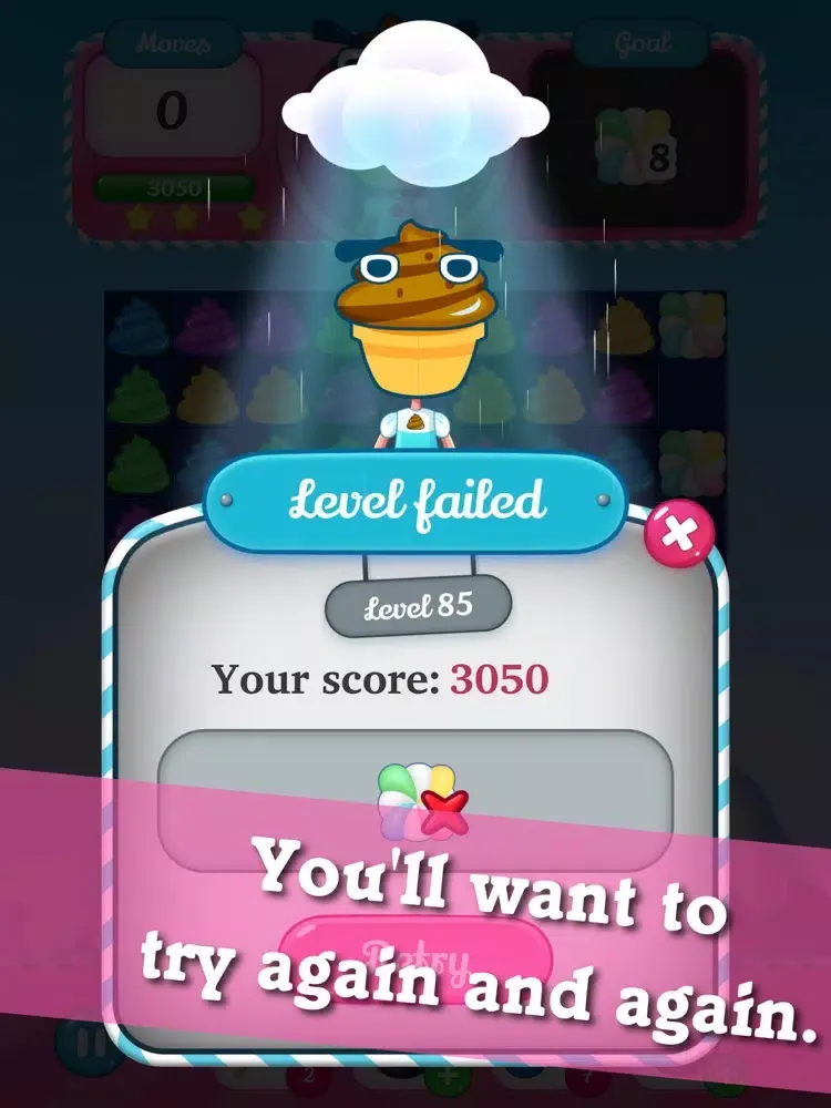 IceCream Candy Match-3 Puzzle iPad  Ekran Görüntüleri