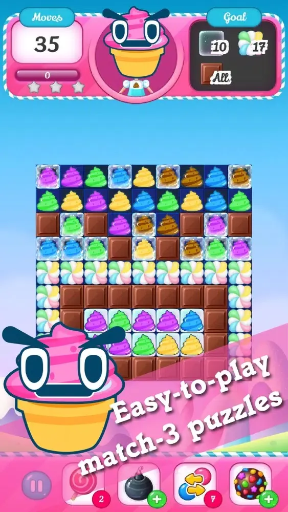 IceCream Candy Match-3 Puzzle Ekran Görüntüleri