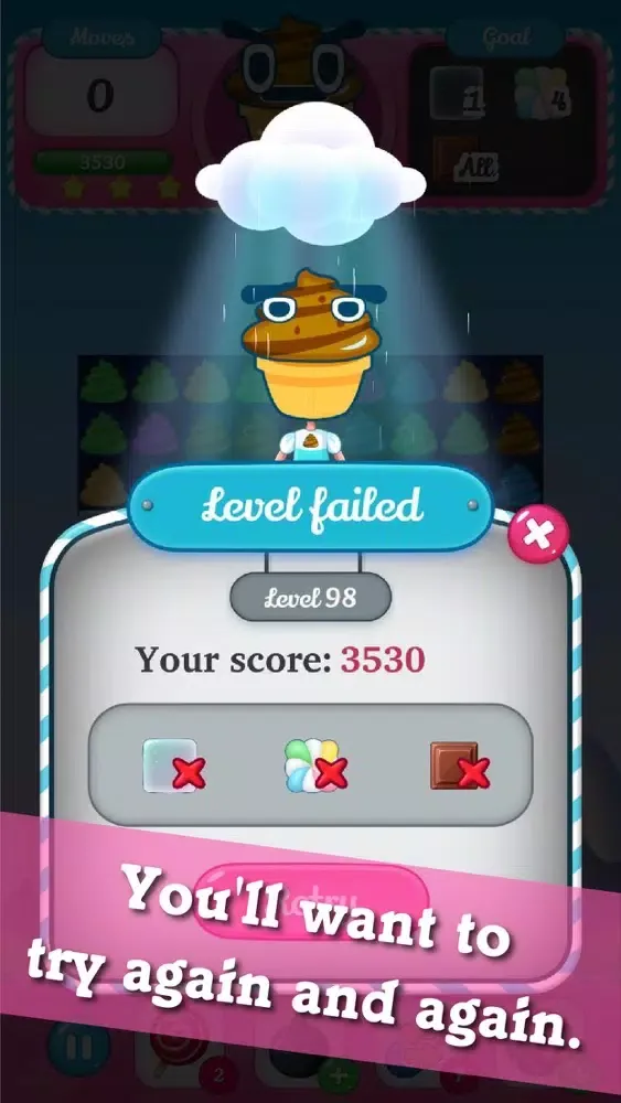 IceCream Candy Match-3 Puzzle Ekran Görüntüleri