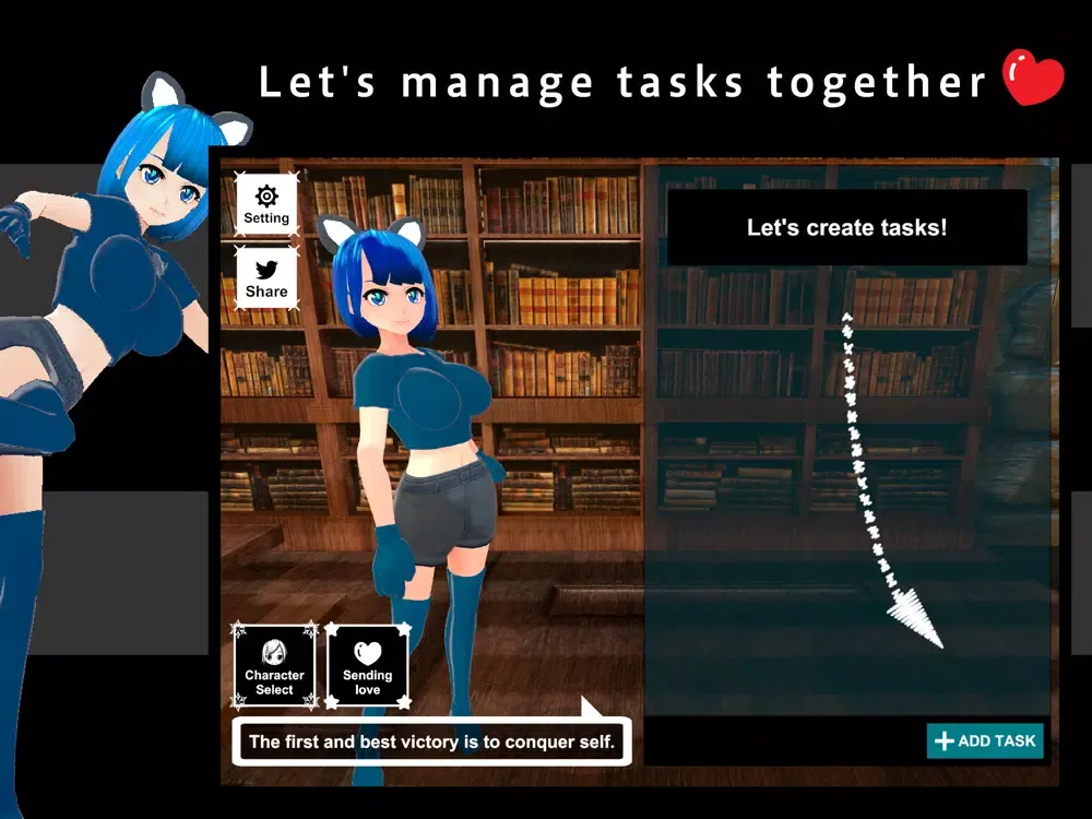 TodoGirls Task management app iPad  স্ক্রিনশট