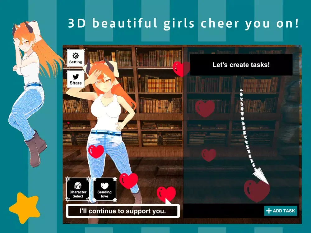 TodoGirls Task management app iPad  স্ক্রিনশট