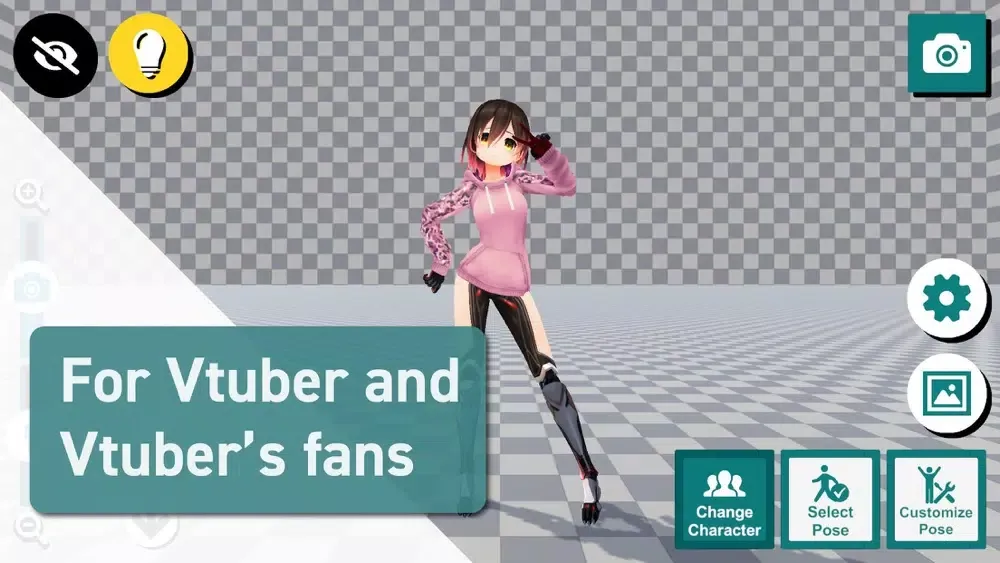 Capturas de tela do Vtuber Posing - Fan Art Illust