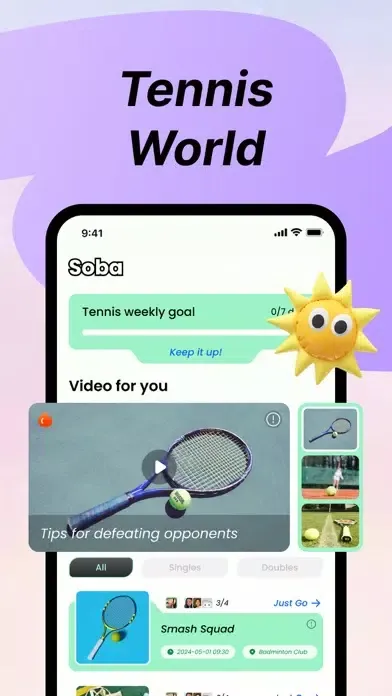 Soba-Tennis learning应用截图
