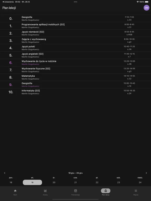 Ocenowo Dzienniczek iPad  스크린샷