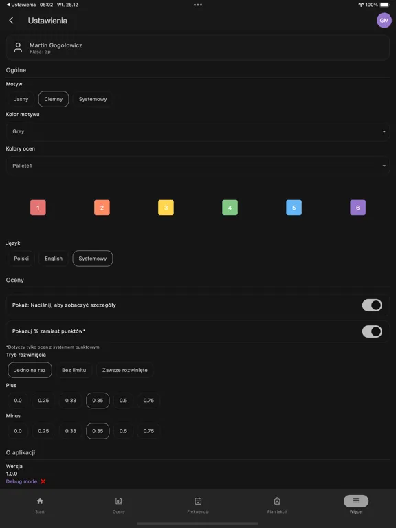 Ocenowo Dzienniczek iPad  스크린샷