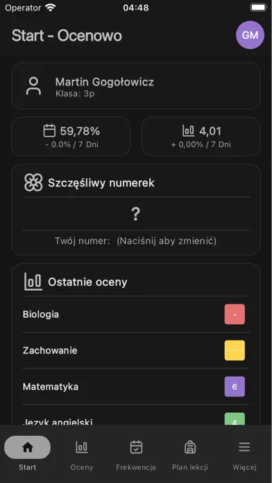 Ocenowo Dzienniczek 스크린샷
