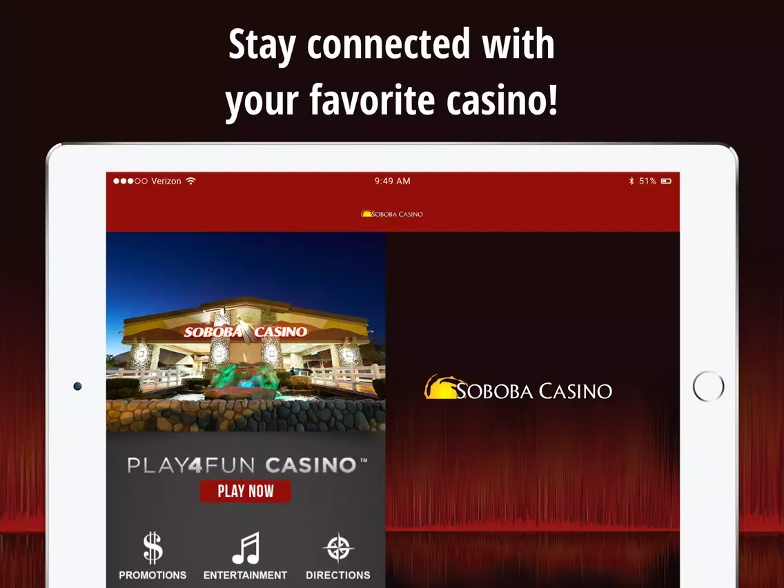 Capturas de tela do Soboba Casino iPad 