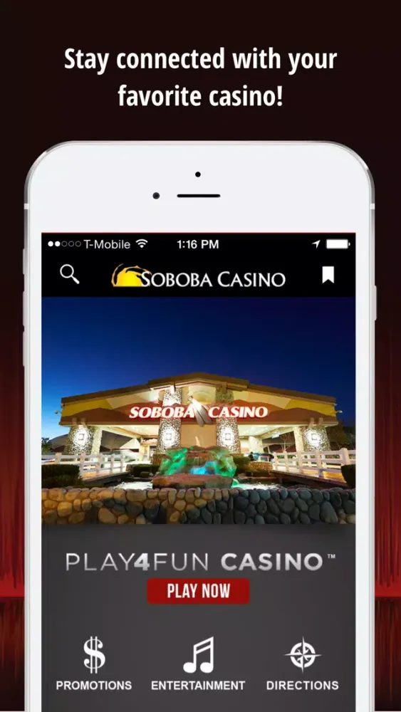 Capturas de tela do Soboba Casino