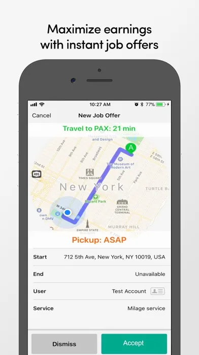 EverTransit Driver Screenshots