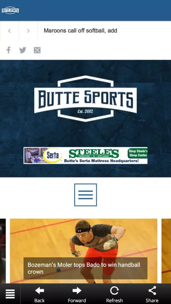 Zrzuty ekranu ButteSports