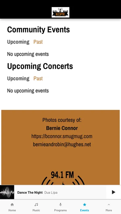 Zrzuty ekranu KOPR 94.1