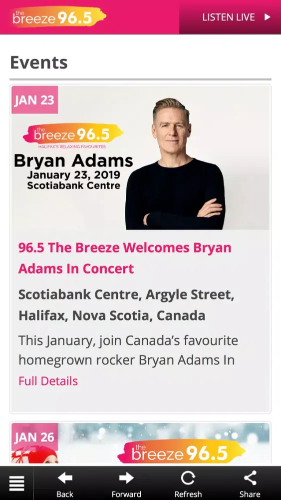 96.5 The Breeze 스크린샷