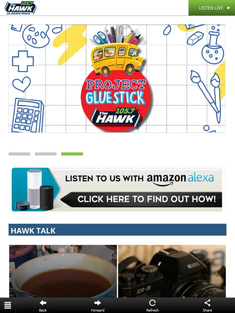 ภาพหน้าจอของ 105.7 FM THE HAWK YAKIMA iPad 