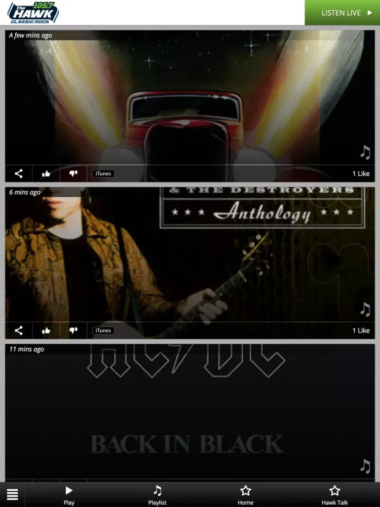 ภาพหน้าจอของ 105.7 FM THE HAWK YAKIMA iPad 