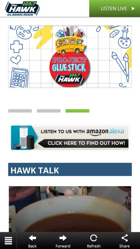 ภาพหน้าจอของ 105.7 FM THE HAWK YAKIMA