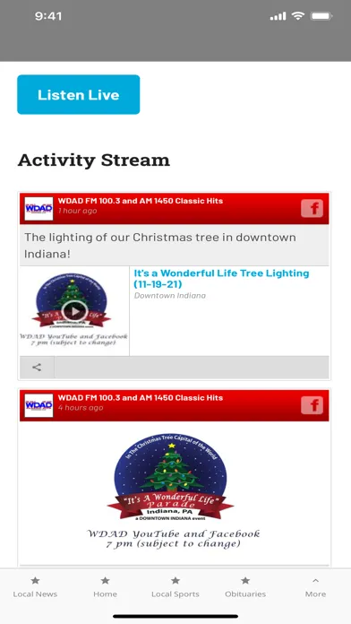 WDAD AM 1450 100.3 FM Screenshots