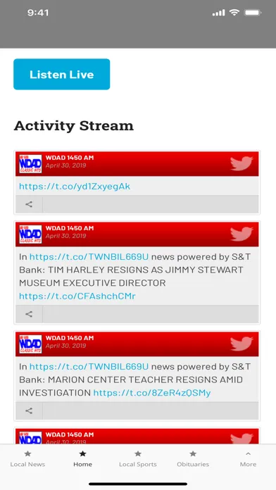 WDAD AM 1450 100.3 FM Screenshots