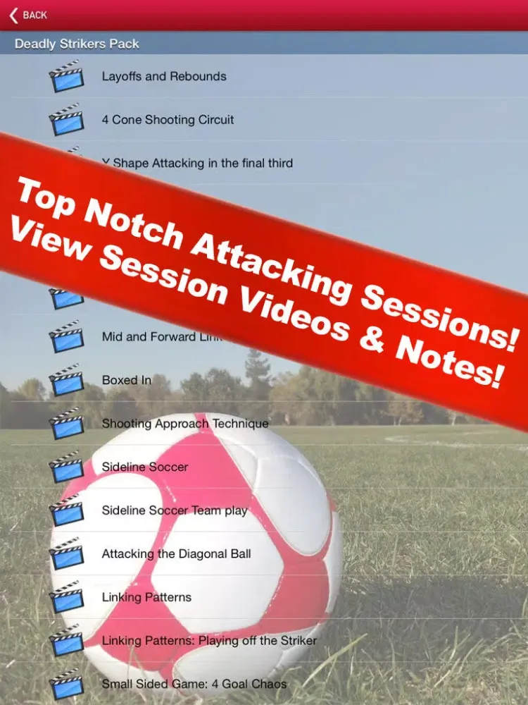 صور Soccer Attacking Sessions iPad 