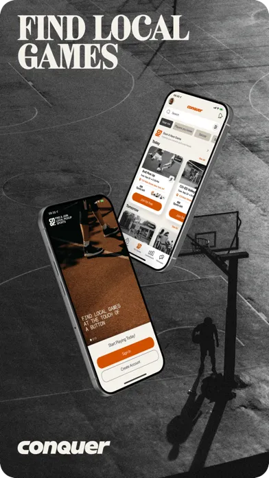 Capturas de tela do Conquer - Play Pickup Sports