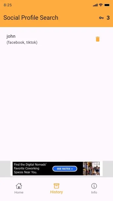 Screenshot di Social Profile Searcher