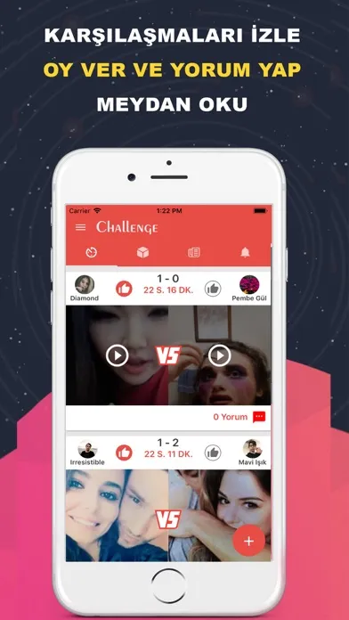 Challenge App Screenshots