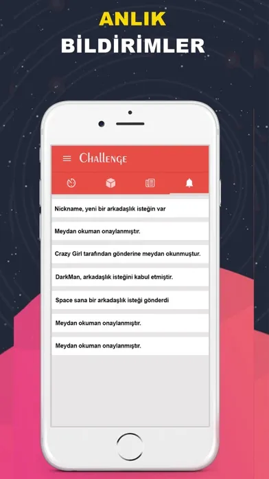 Challenge App Screenshots