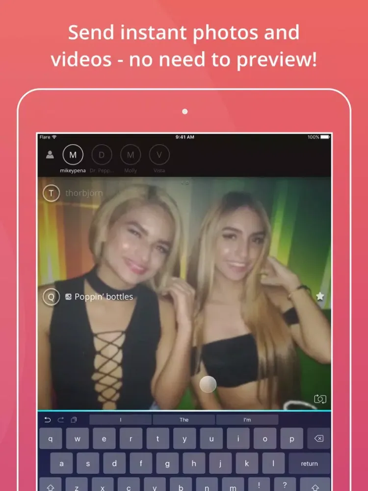 Скриншоты Flare - Fastest messenger ever iPad 