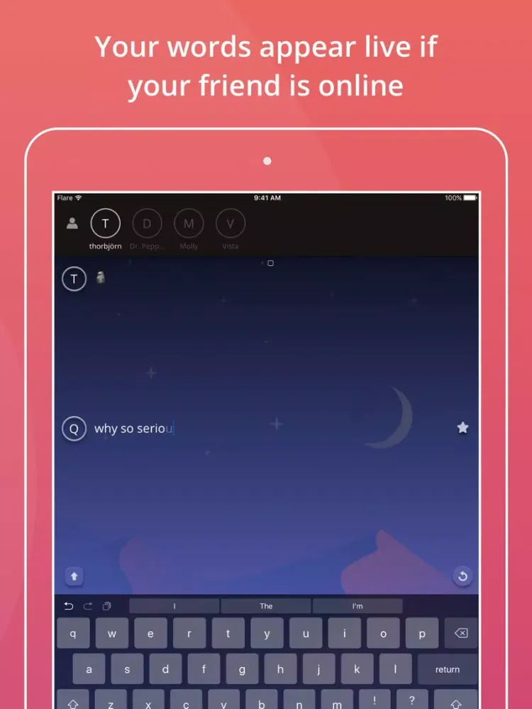 Скриншоты Flare - Fastest messenger ever iPad 