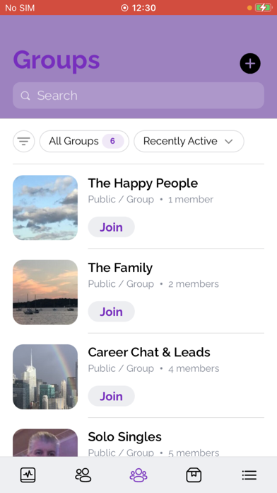 LGBTQ Plus Social Screenshots