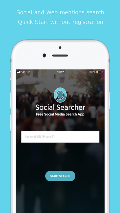 Capturas de pantalla de Social Searcher