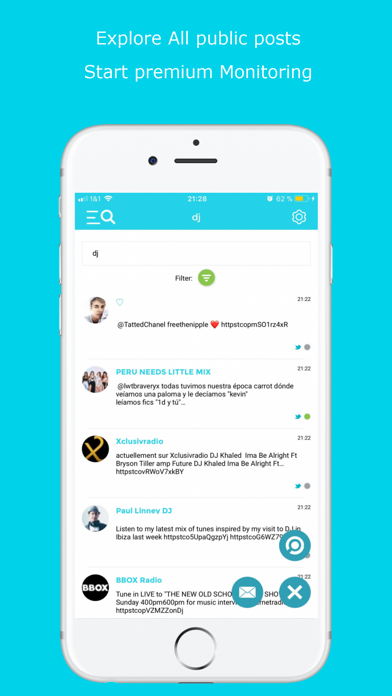 Capturas de pantalla de Social Searcher